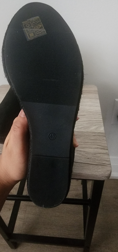 Black Wedge Heel Shoes - Size 40 - photo 4