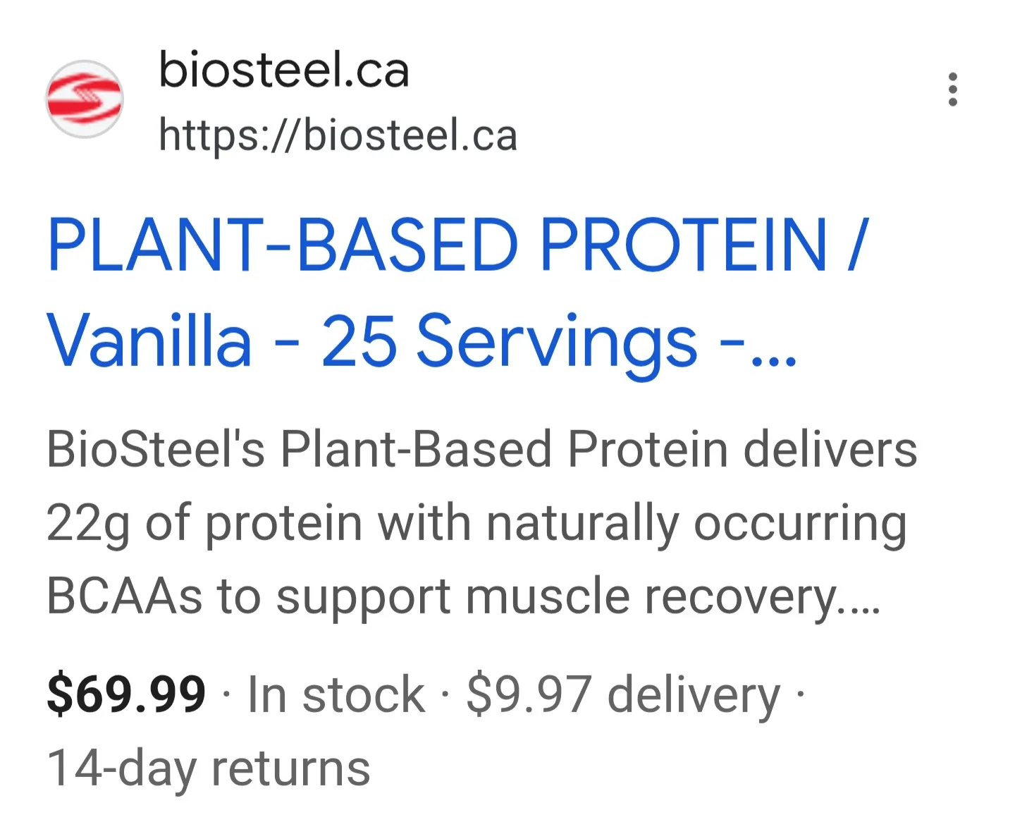 BioSteel Plant-Based Protein - Vanilla Flavour image indicator(4)