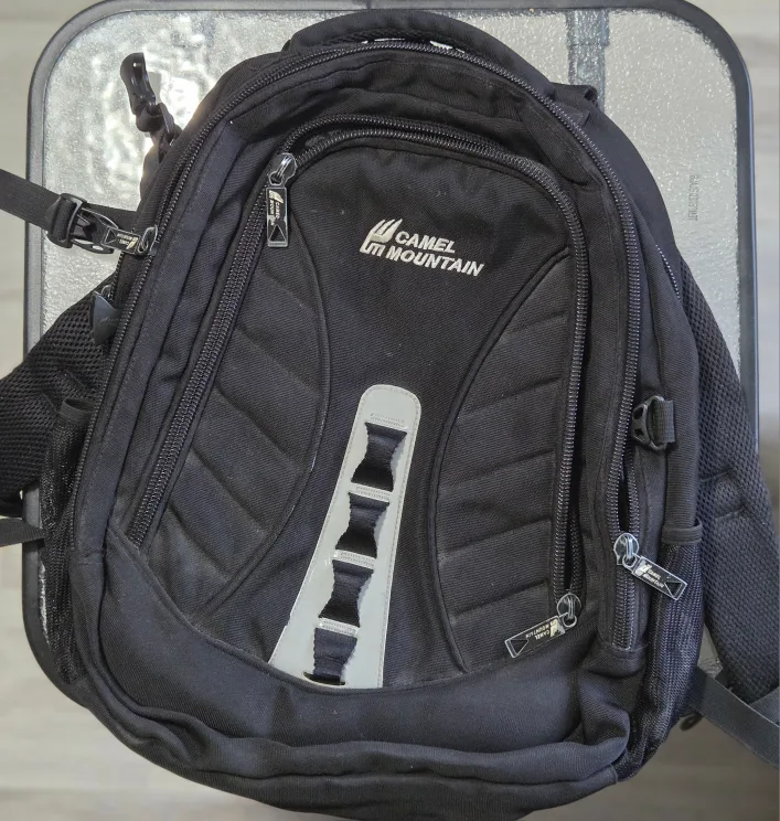 Camel Mountain Black Backpack thumbnail