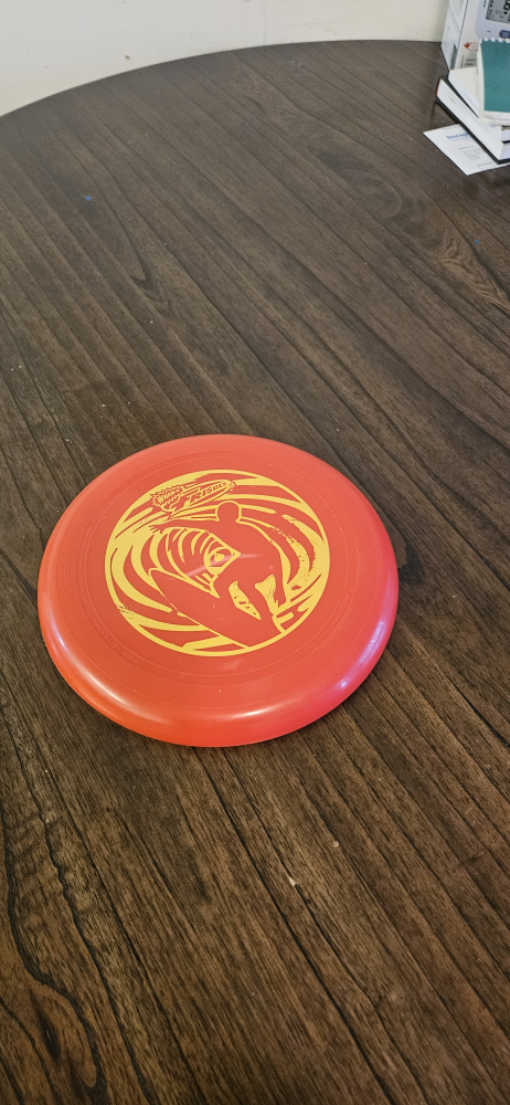 Red frisbee