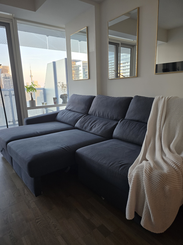 Structube Sectional Sofa (Pull Out) + Cushions - photo 2