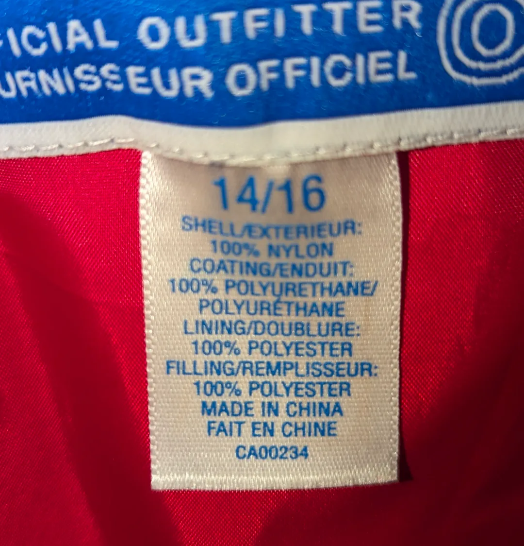 Brand New HBC Canada Olympic Vest - Youth Size 14/16 image indicator(4)