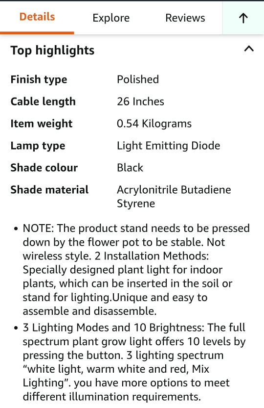 *NEW* 2-set of Aokrean Plant Grow Light, LEDs, Full Spectrum - photo 4
