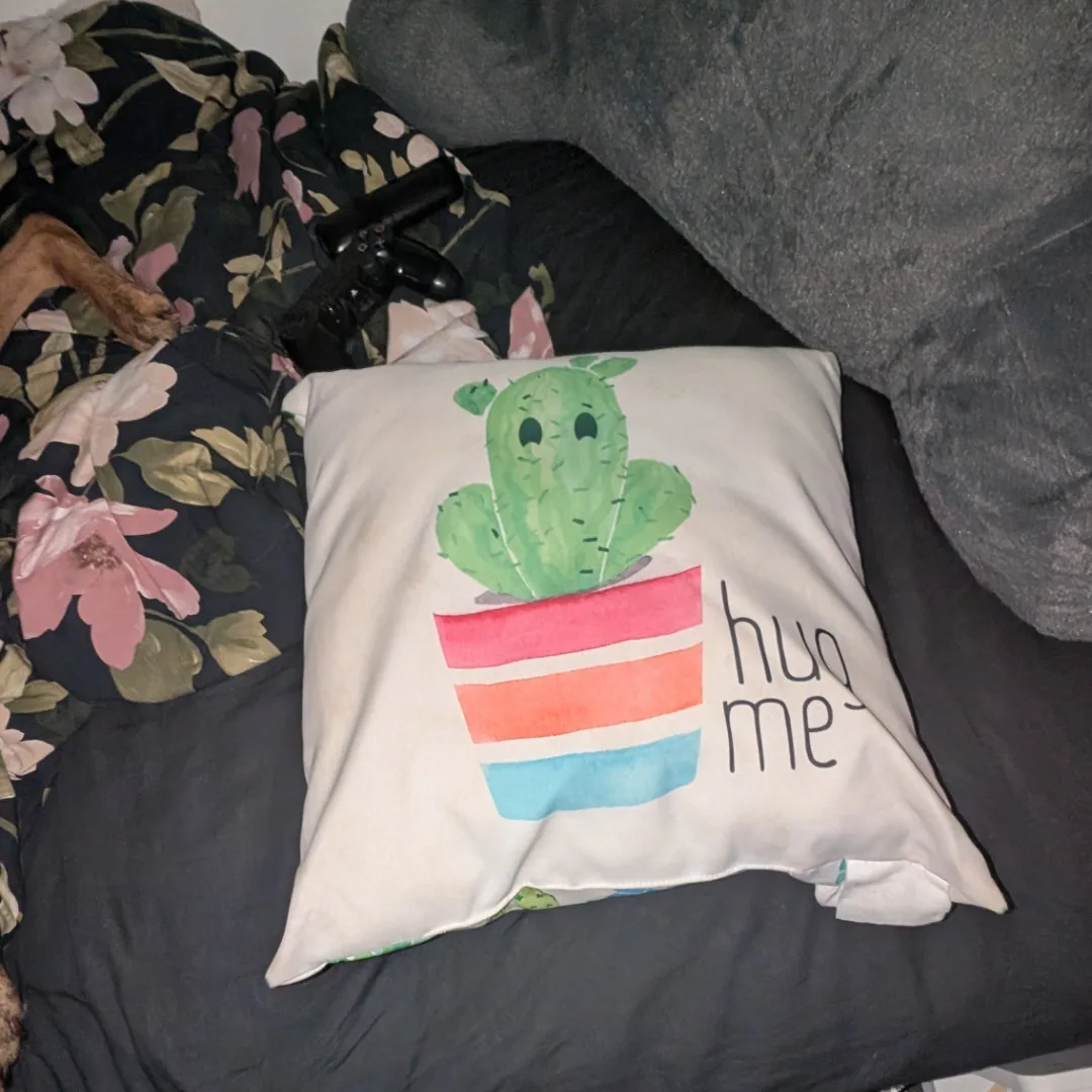 Cactus Print Throw Pillow thumbnail