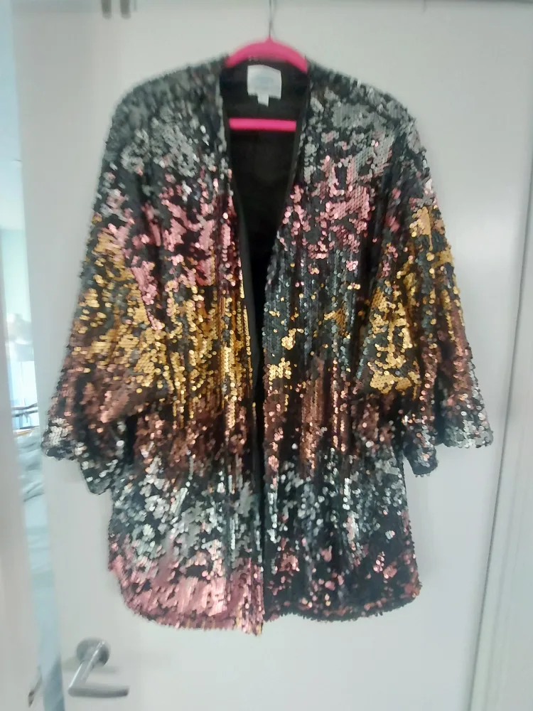 Jovonna London Sequin Kimono Jacket thumbnail