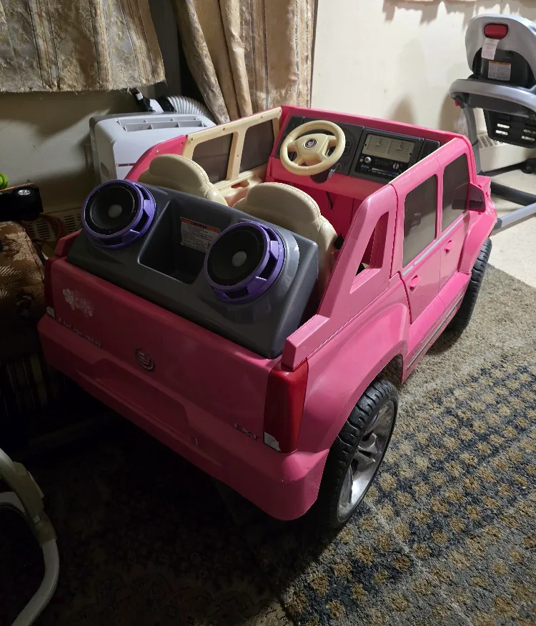 Pink Cadillac Escalade Ride-On Toy Car image indicator(2)