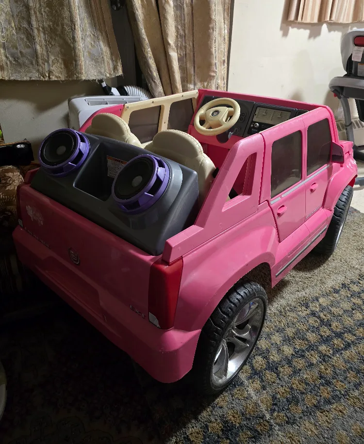 Pink Cadillac Escalade Ride-On Toy Car image indicator(3)