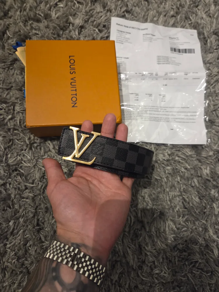 Louis Vuitton Damier Belt Size 48/120 thumbnail