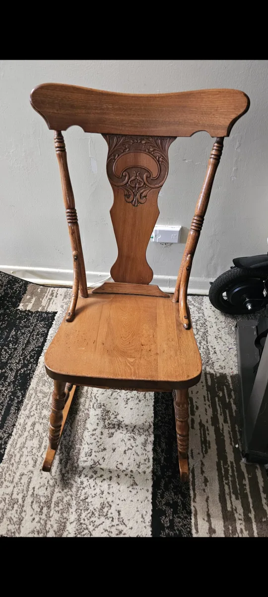 Antique Wooden Rocking Chair thumbnail