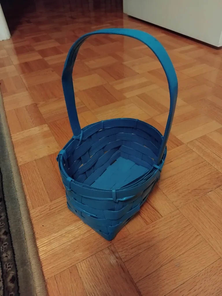 Two Small Decorative Baskets - Blue & Green image indicator(2)