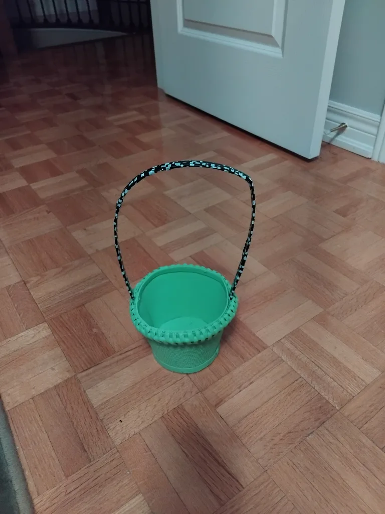 Two Small Decorative Baskets - Blue & Green image indicator(3)