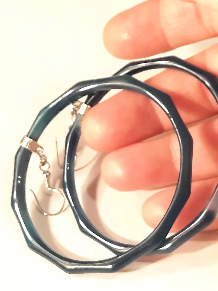 dark blue jade hoops Jewellery image indicator(6)