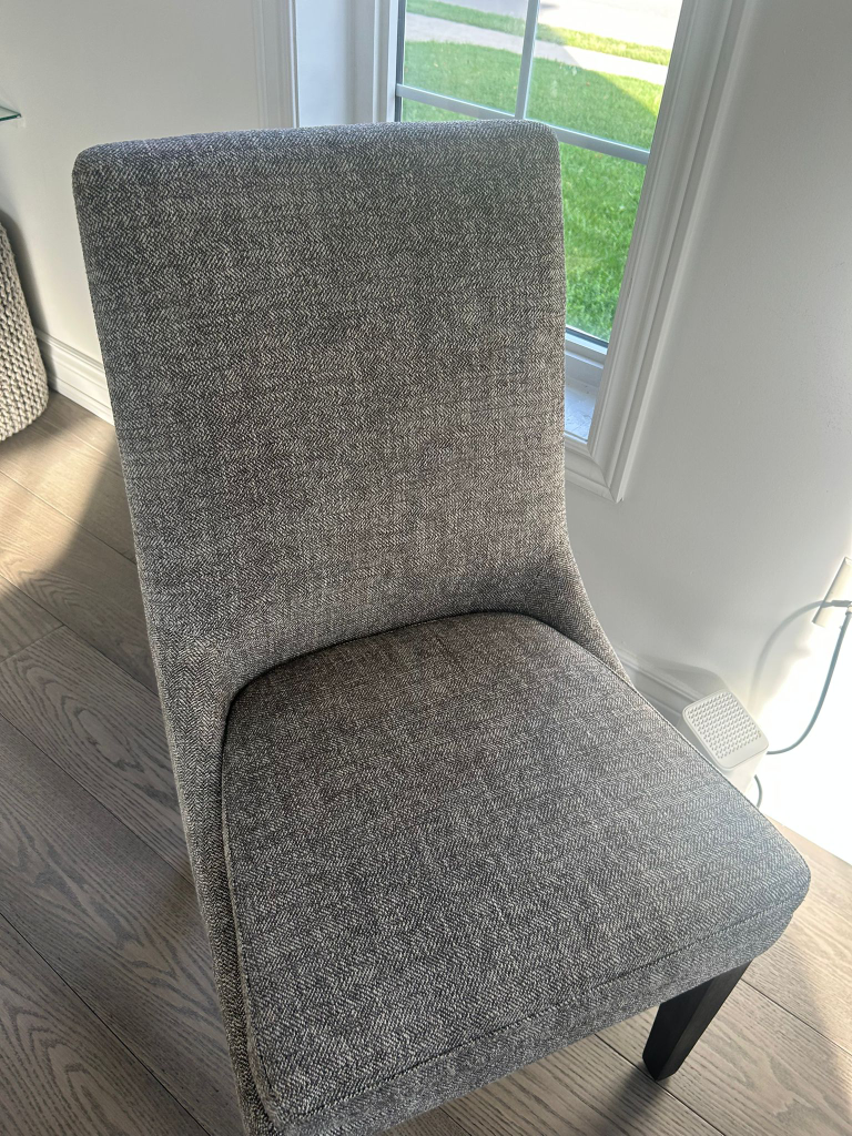 Upholstered Dining Chairs- Grey - 6 chairs - $80 each - photo 3