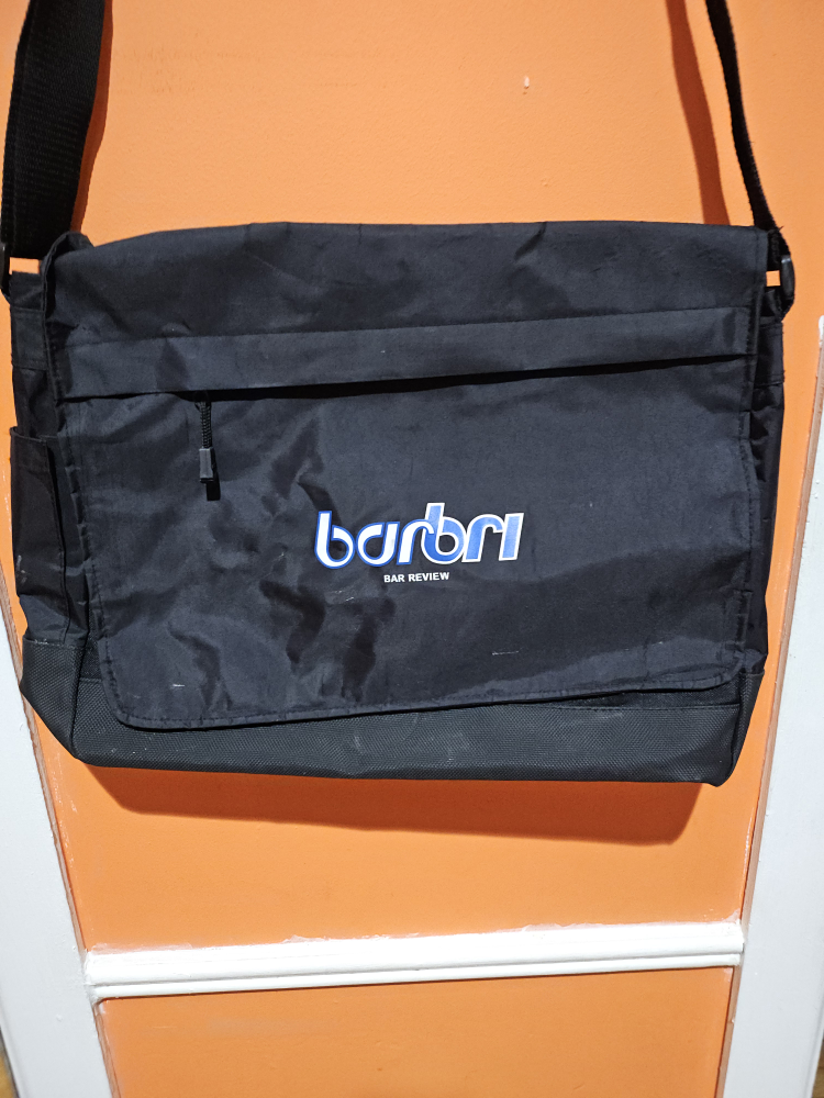 Barbri Bar Review Black Messenger Bag