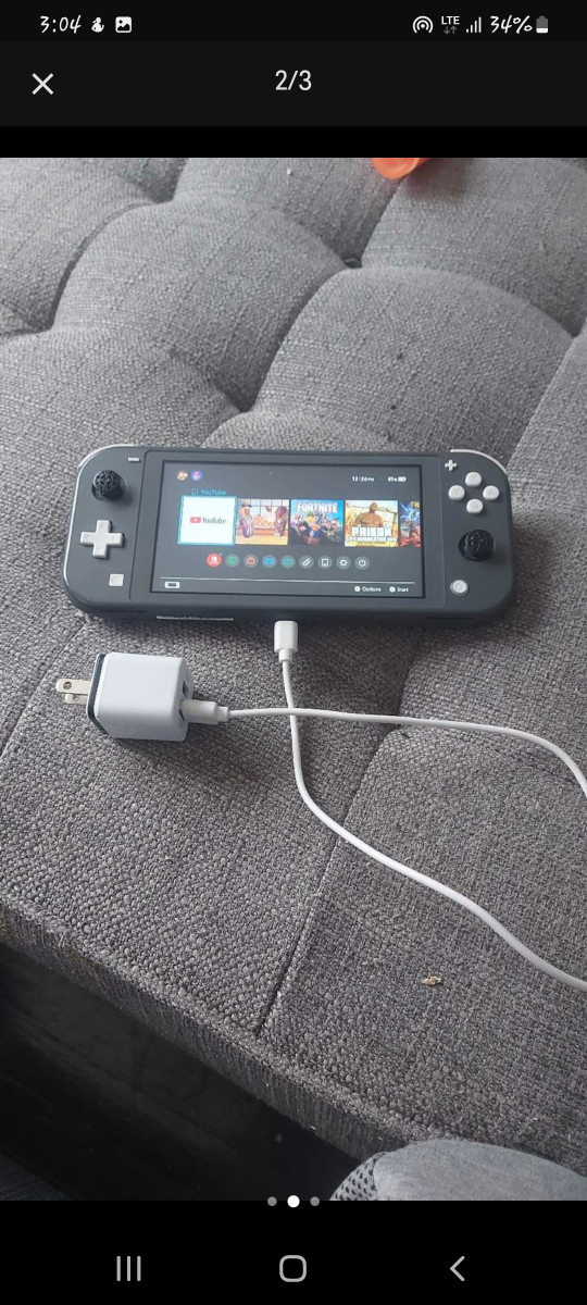 Nintendo Switch Lite - Grey with Charger - photo 3
