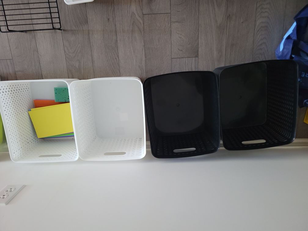Storage - White, Black, Clear & Rubbish Bin - photo 2