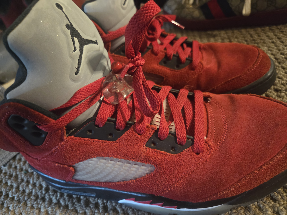 Air Jordan 5 Retro Raging Bull Red Suede - photo 2