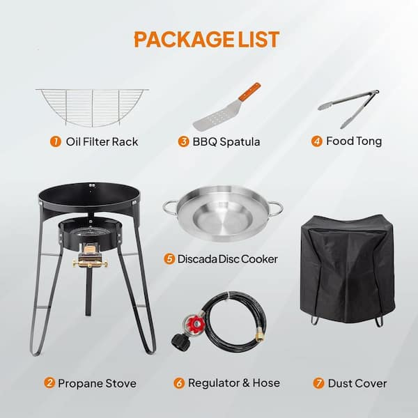 High Pressure Burner 9-Piece Combo Kit - Outdoor Cooking - photo 3