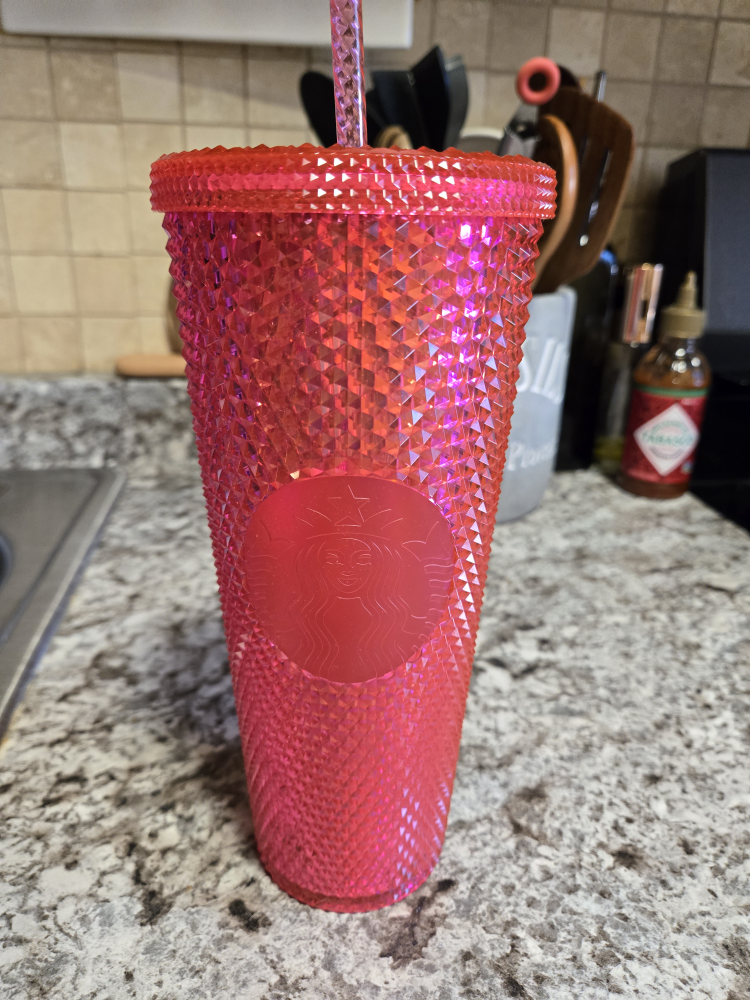 Hot Pink Starbucks Studded Tumbler - 24 oz