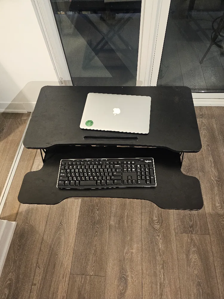 Black Adjustable Standing Desk image indicator(3)