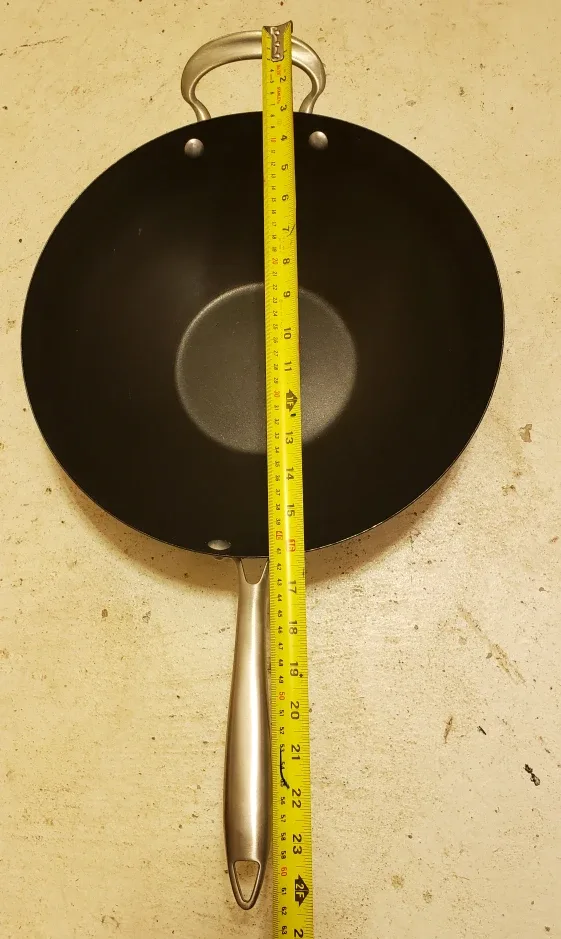 Wok Pan - 14 inch with stainless steel handles image indicator(4)