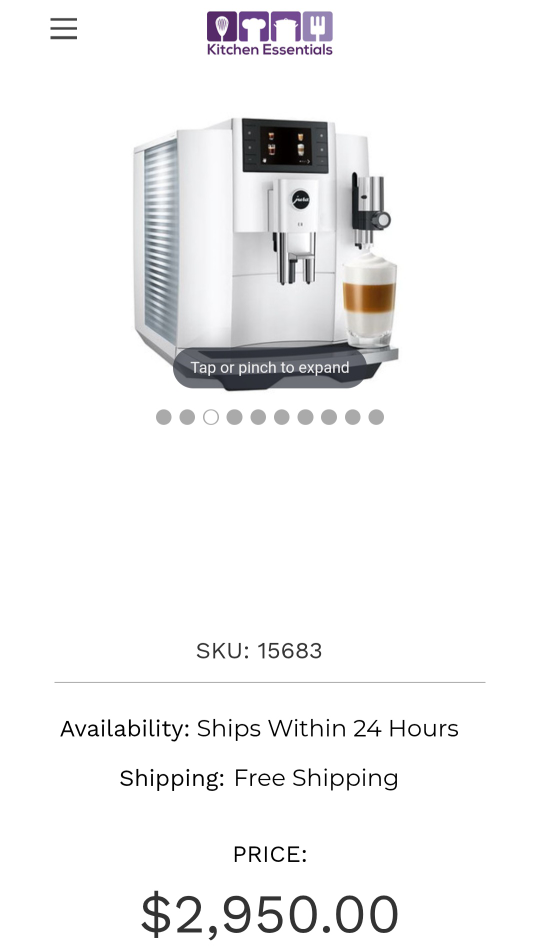 Jura E8 Automatic Espresso Machine - Piano White - photo 5