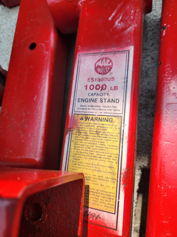 MAC Tools 1000LB Engine Stand - photo 2