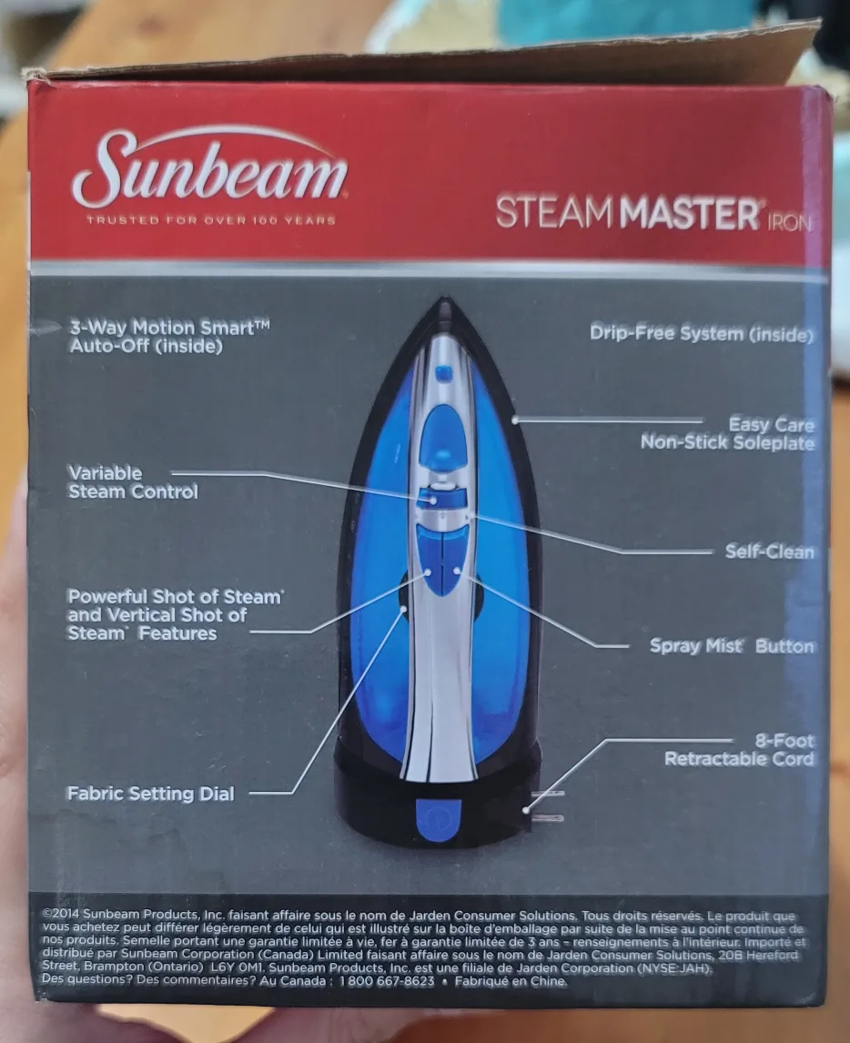 Sunbeam Steam Master Iron - Blue thumbnail