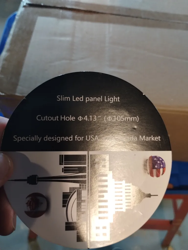 Slim LED Panel Lights, 4.13" Cutout Hole thumbnail