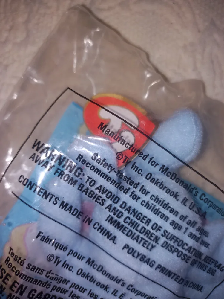 TY McDonald's Beanie Baby PEANUT The Light Blue Elephany #12 image indicator(3)