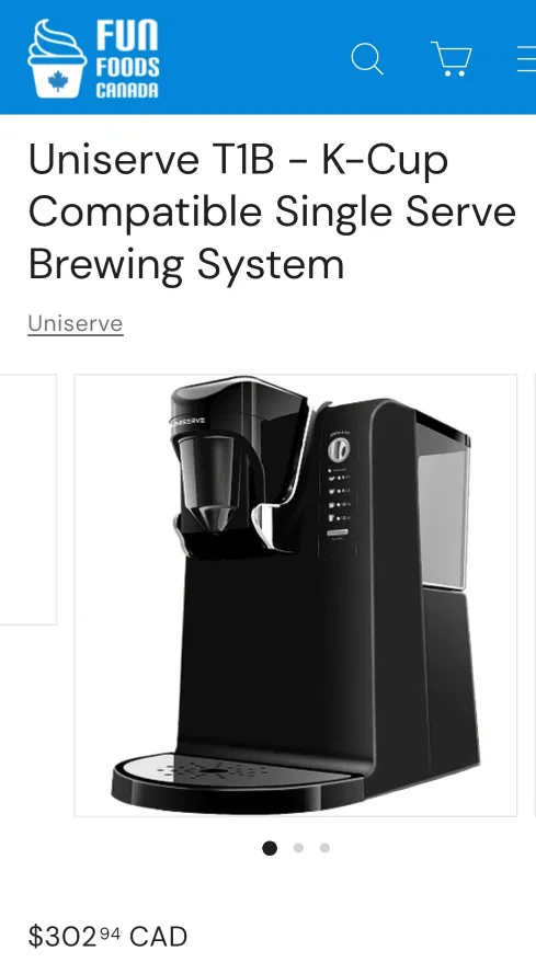 Uniserve T1B - K-Cup Compatible Single Serve Brewing System image indicator(3)