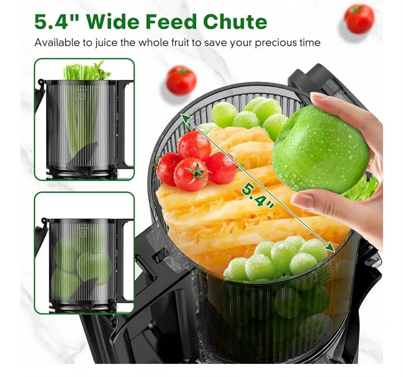 LRZ Fourth Masticating Juicer - Slow Cold Press image indicator(3)