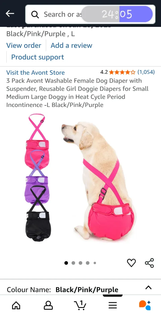 Dog Diaper Liners Disposable Booster Pads Regular 160ct image indicator(6)