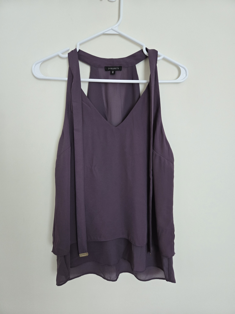 Dynamite Purple Halter Top - Size S - photo 3