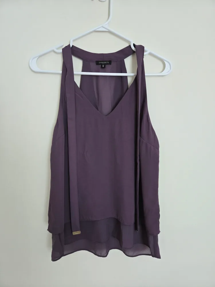 Dynamite Purple Halter Top - Size S image indicator(3)
