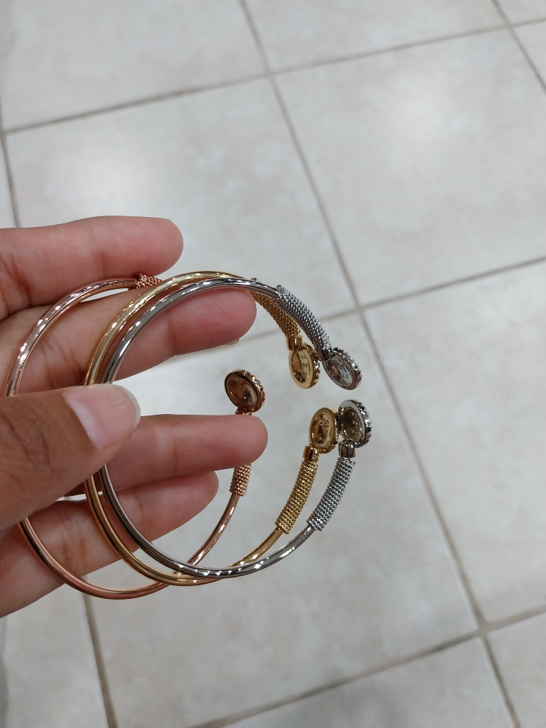 brecelate gold silver and rose gold - photo 2