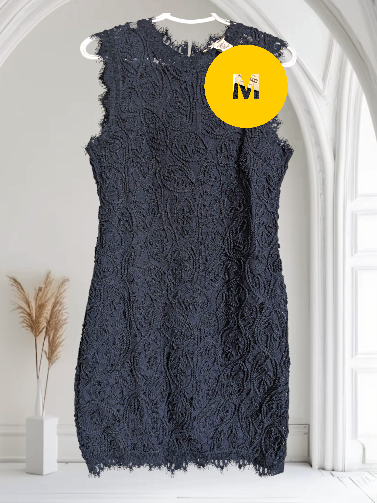 Navy Lace Dress - Size M