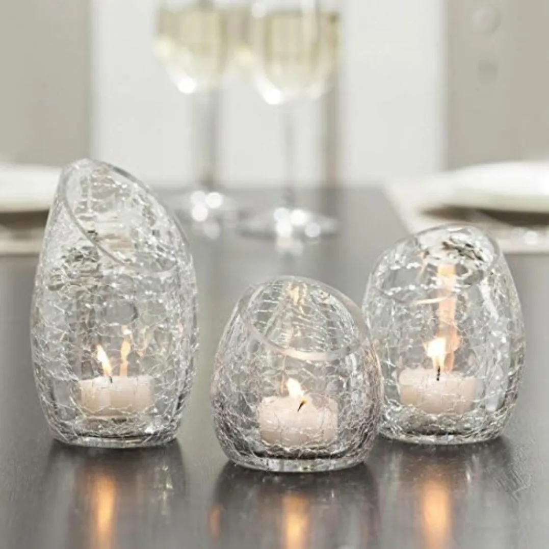 Home Stuff Ellipse Tealight Holder Set (3 Pieces) image indicator(4)