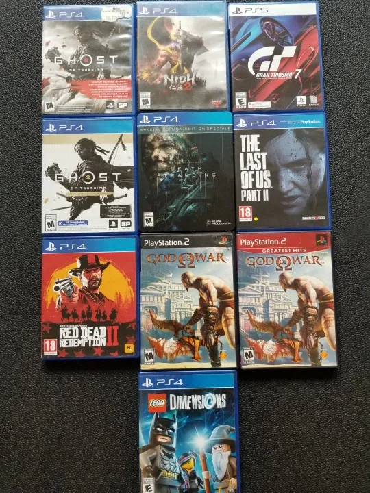 Various Ps5 Ps4 Ps2 Video Game Cases NO GAMES INCLUDED thumbnail