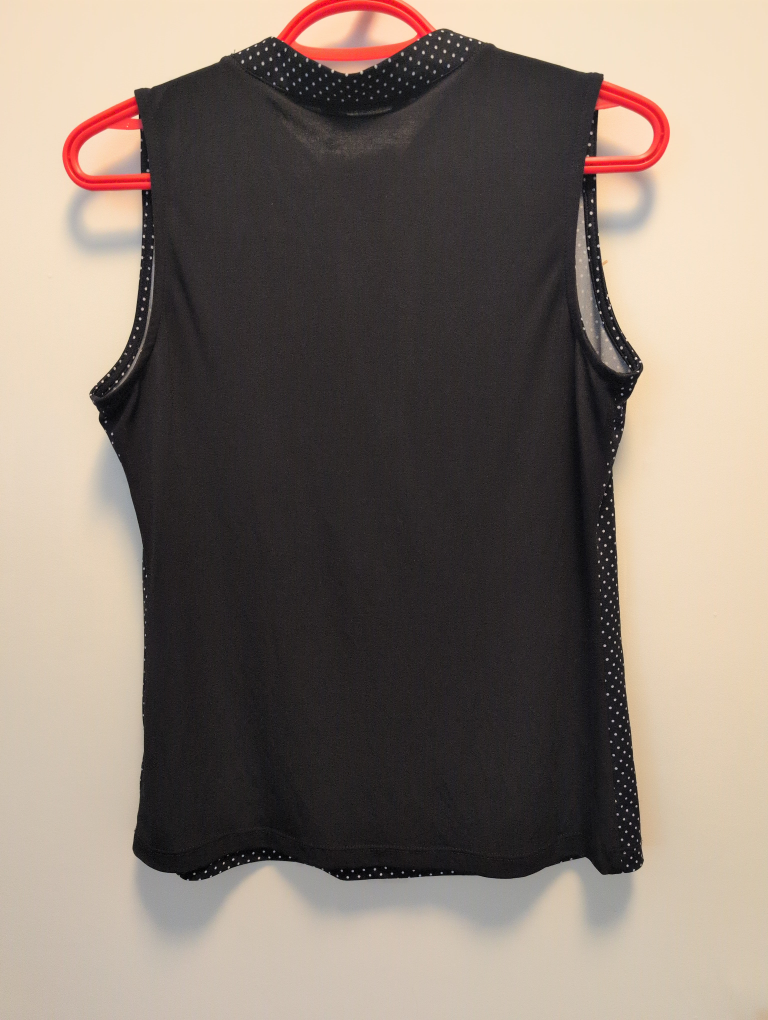 Black and White Polkadot Top - Size S - photo 4