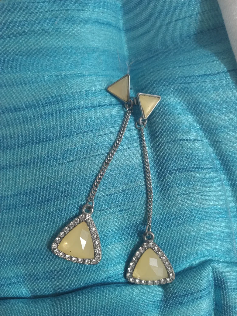Triangle Dangle Earrings thumbnail