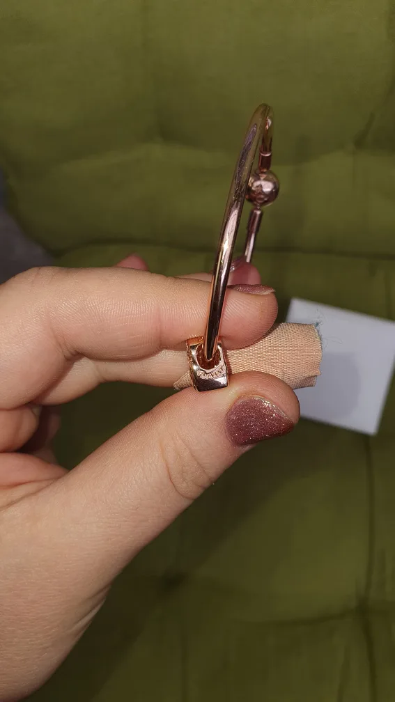 Pandora Rose Gold Bangle with Heart Charm image indicator(5)