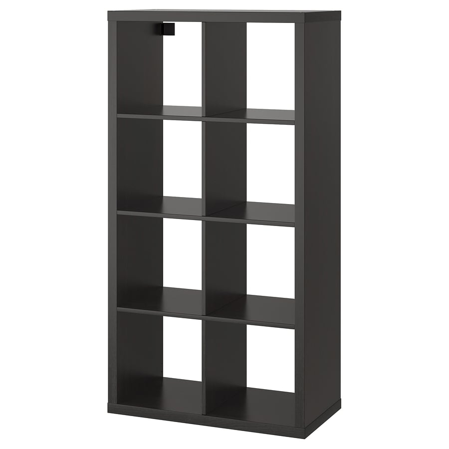 IKEA Kallax Shelf Unit - Black/Brown
