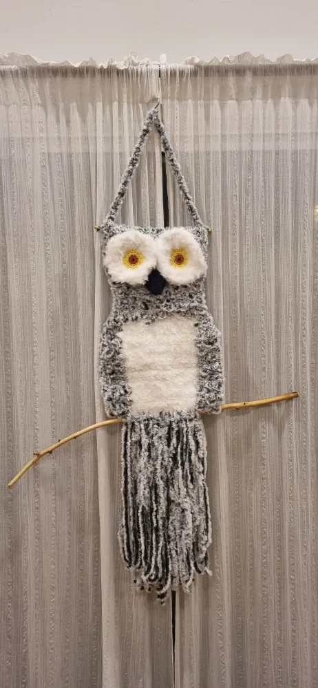 Handmade Owl Wall Hanging thumbnail