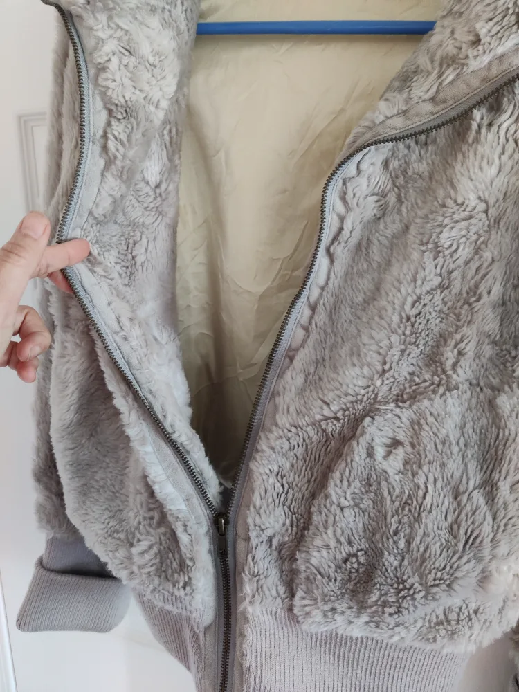 Fuzzy Grey Jacket size S/M image indicator(4)