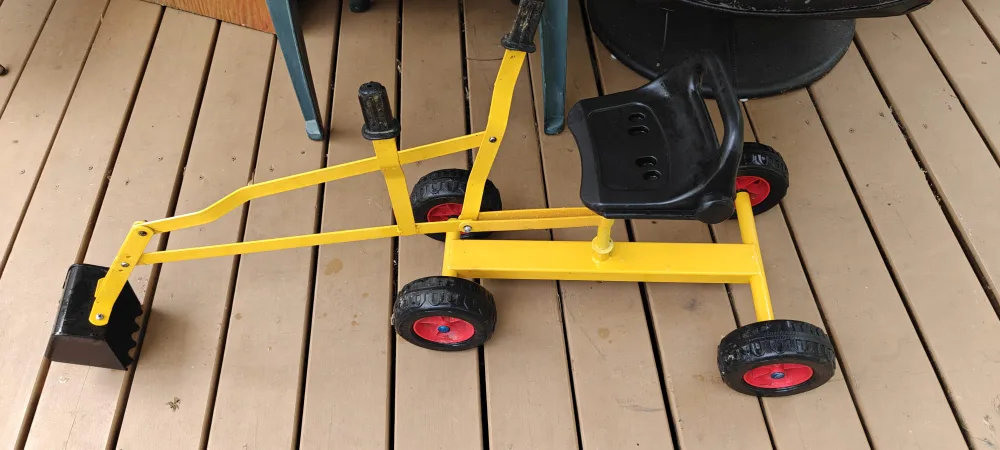 Kids Ride On Excavator Toy thumbnail