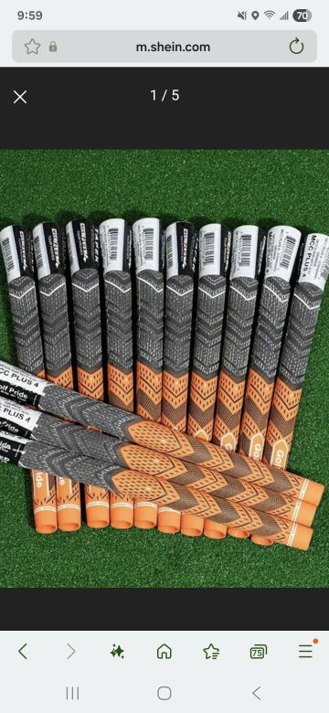 13 pack of golf grips orange and black