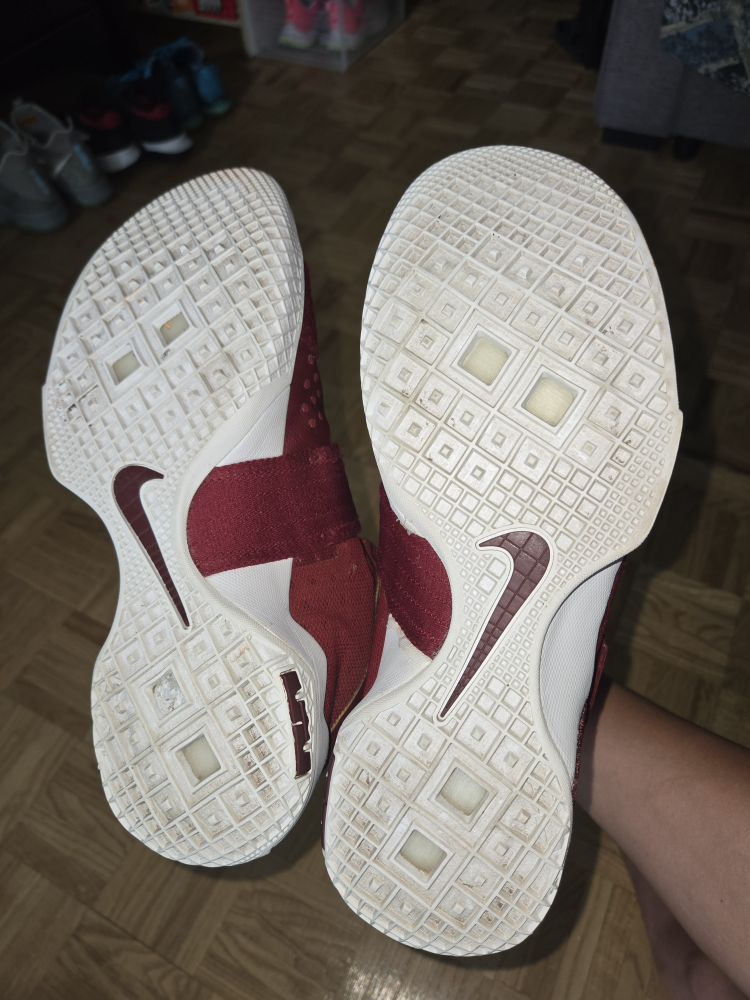 Nike LeBron Soldier 10 Red/White Basketball Shoes - photo 3
