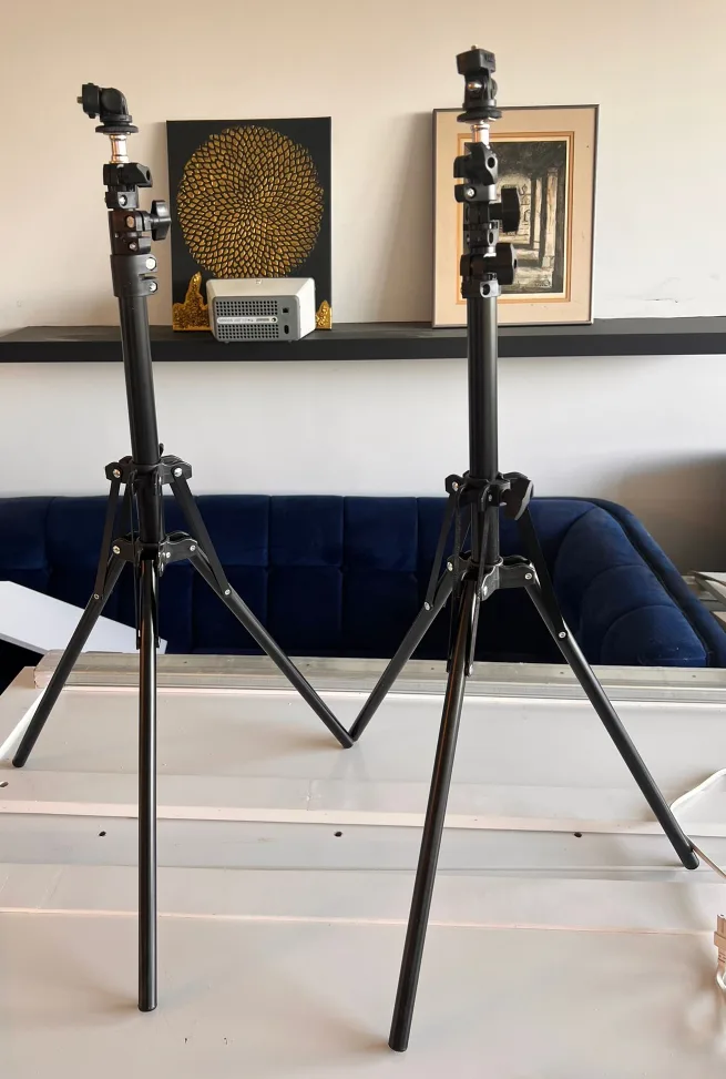 Two tripods Manfrotto 5001B Nano Light Stands thumbnail