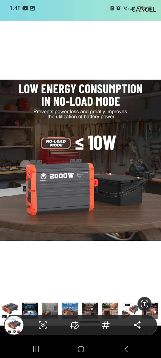 Topbull 2000W Pure Sine Wave Power Inverter - New image indicator(6)